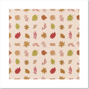 Little Leaves Pattern, Autumnal Posters and Art